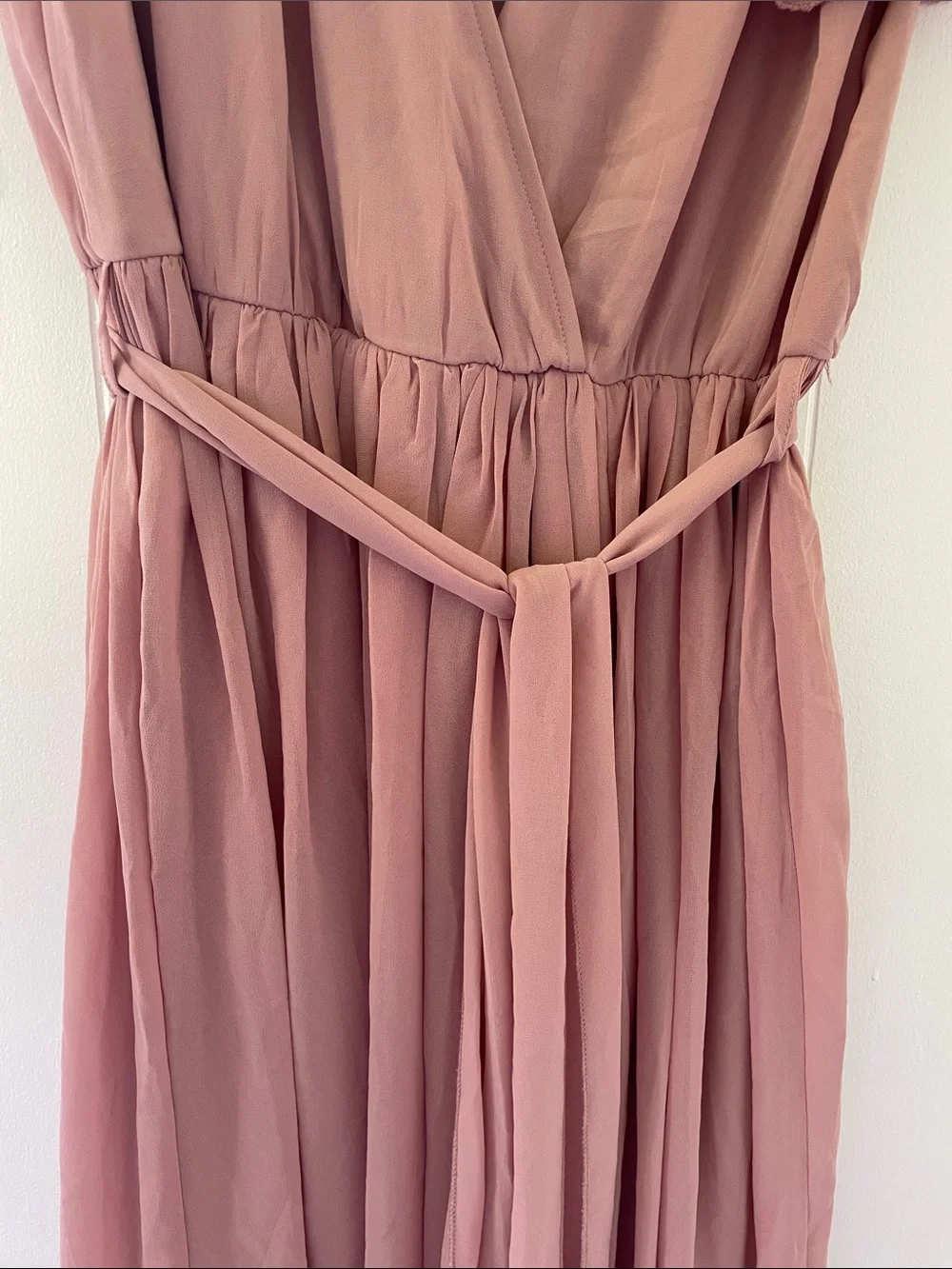Wrap Maxi Dress in Dusty Rose